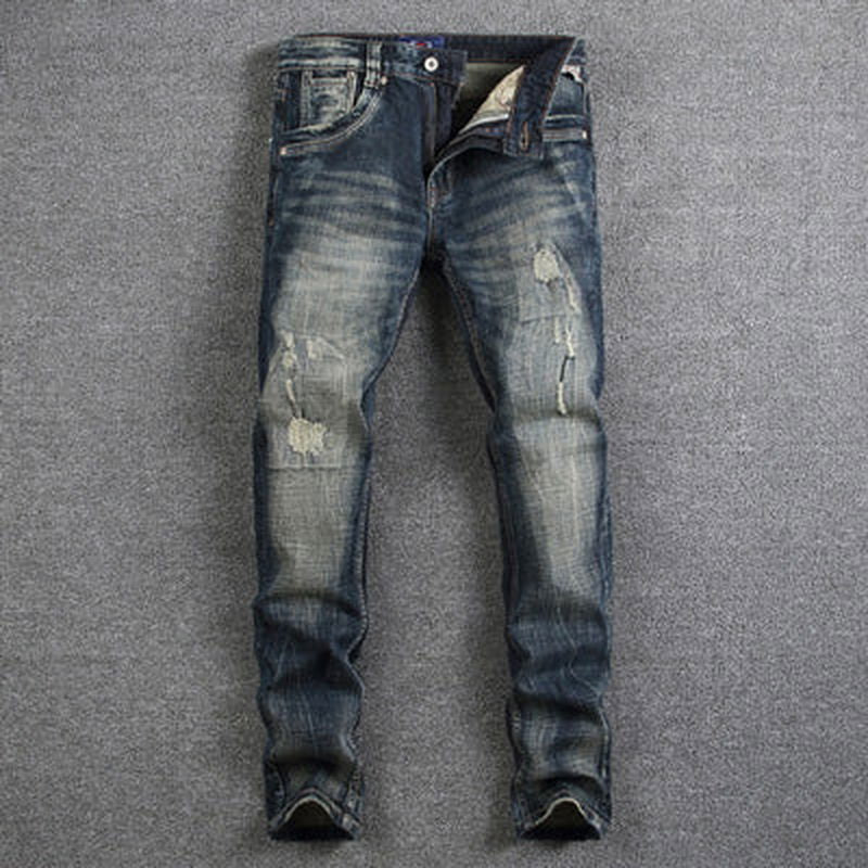 Nostalgia Wash Slim Fit Mens Jeans - luvinly