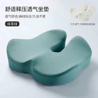 New Cross-border Slow Rebound Memory Foam Cushion Hemorrhoids Seat Cushion Breathable Ass Cushion Thickened Office Chair Cushion