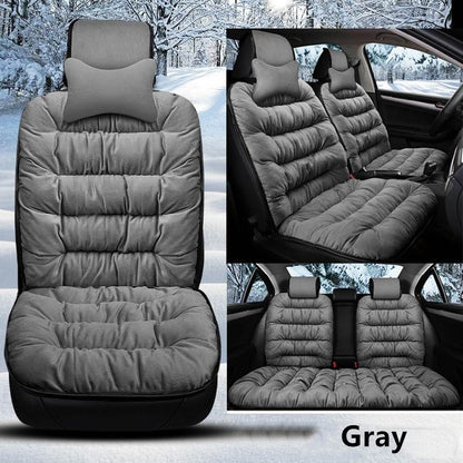 PLUSH SEAT - FUZZY CAR SEAT COVERS PROTECTION PAD - luvinly