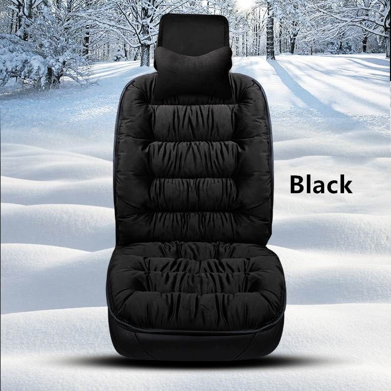 PLUSH SEAT - FUZZY CAR SEAT COVERS PROTECTION PAD - luvinly