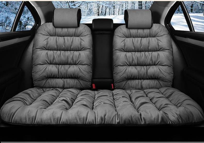PLUSH SEAT - FUZZY CAR SEAT COVERS PROTECTION PAD - luvinly