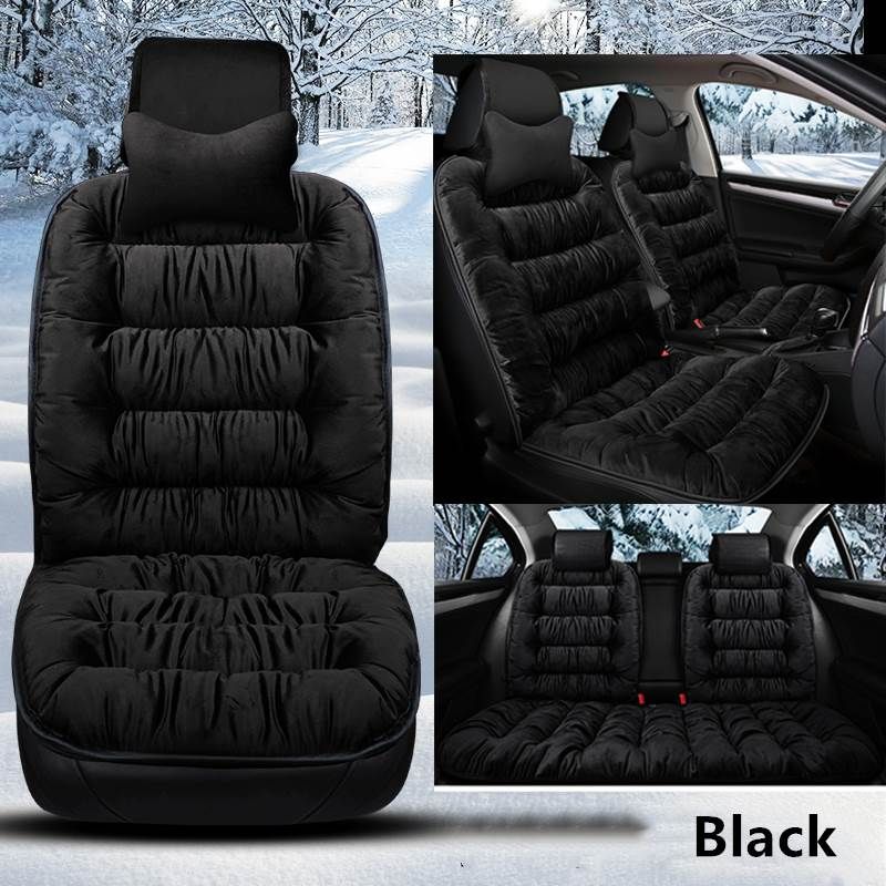 PLUSH SEAT - FUZZY CAR SEAT COVERS PROTECTION PAD - luvinly