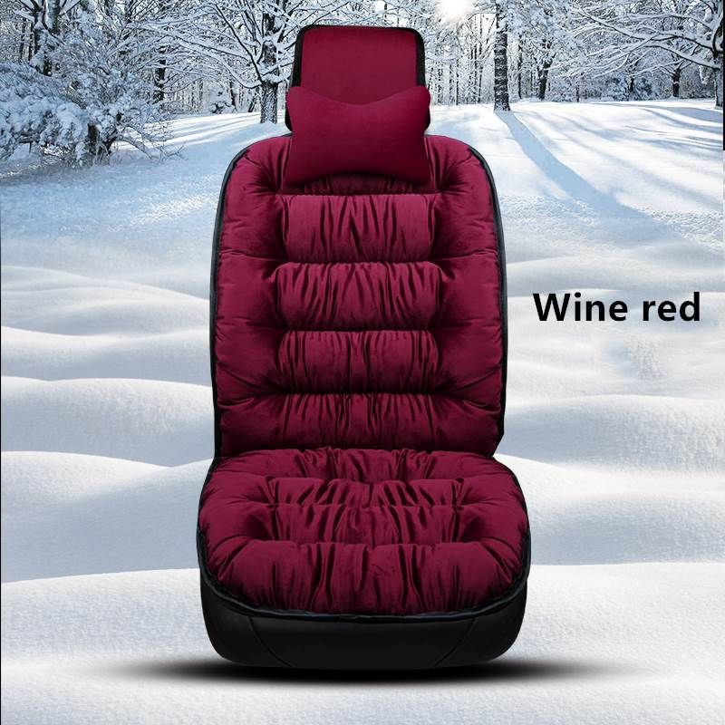 PLUSH SEAT - FUZZY CAR SEAT COVERS PROTECTION PAD - luvinly