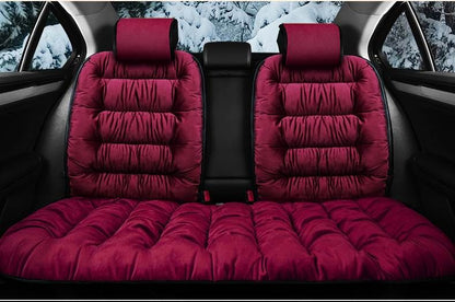 PLUSH SEAT - FUZZY CAR SEAT COVERS PROTECTION PAD - luvinly