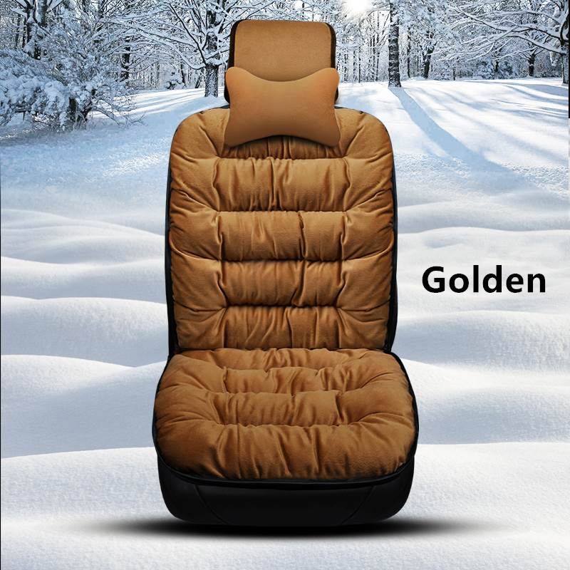 PLUSH SEAT - FUZZY CAR SEAT COVERS PROTECTION PAD - luvinly
