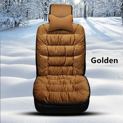 PLUSH SEAT - FUZZY CAR SEAT COVERS PROTECTION PAD - luvinly