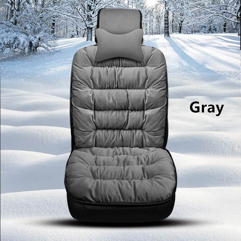 PLUSH SEAT - FUZZY CAR SEAT COVERS PROTECTION PAD - luvinly
