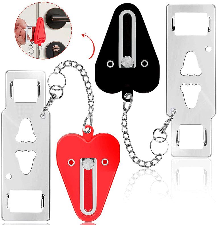 PORTABLE DOOR LOCK - ADDS AN EXTRA LAYER OF PROTECTION! - luvinly