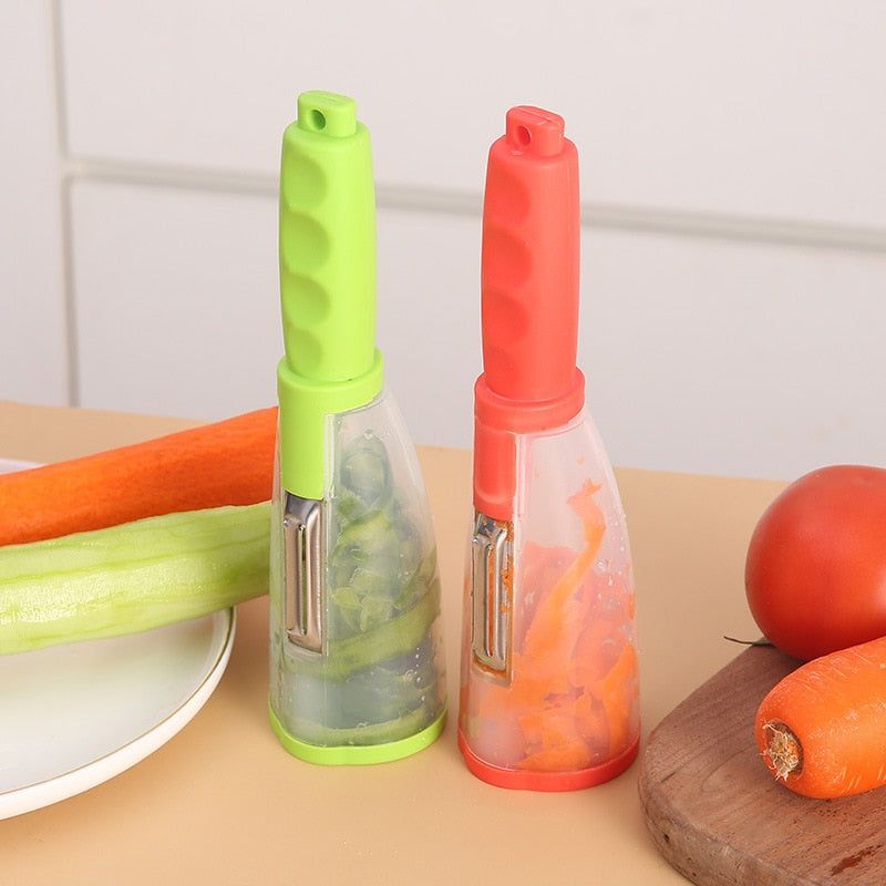 PeelMatic™ - The Ultimate Multifunctional Peeler with Storage Container - luvinly