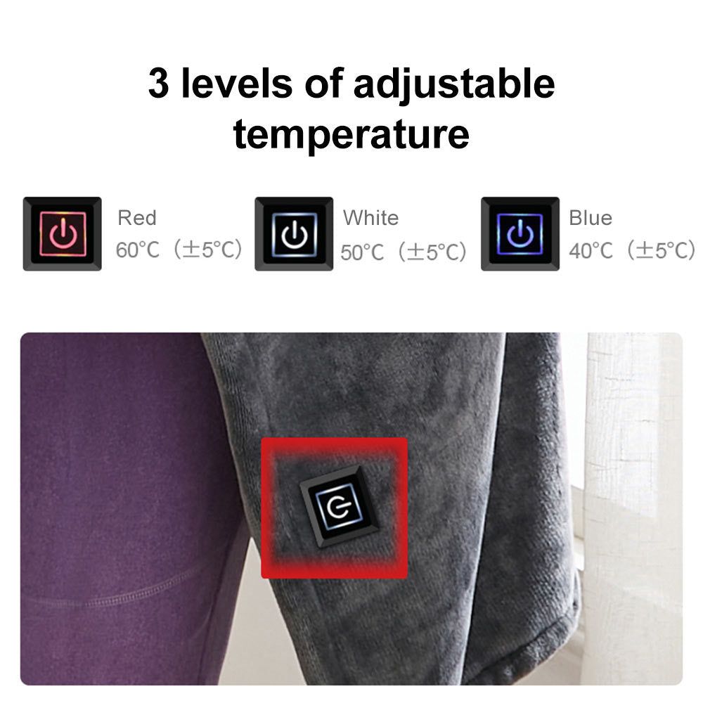 PlushWrap - Soft Electric Heated Shawl Blanket Wrap - luvinly