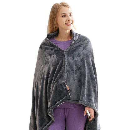 PlushWrap - Soft Electric Heated Shawl Blanket Wrap - luvinly