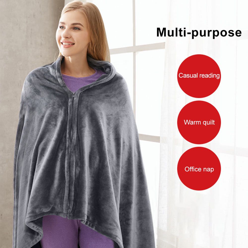 PlushWrap - Soft Electric Heated Shawl Blanket Wrap - luvinly