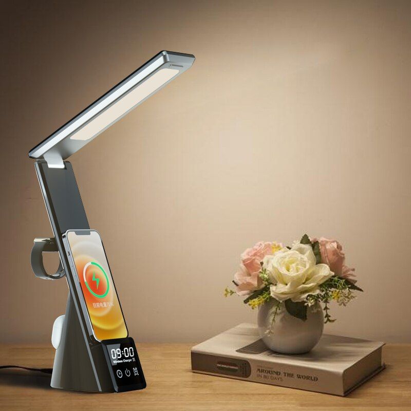 PowerGlow™ Multi-FuncTable Lamp Clock & Charger - luvinly