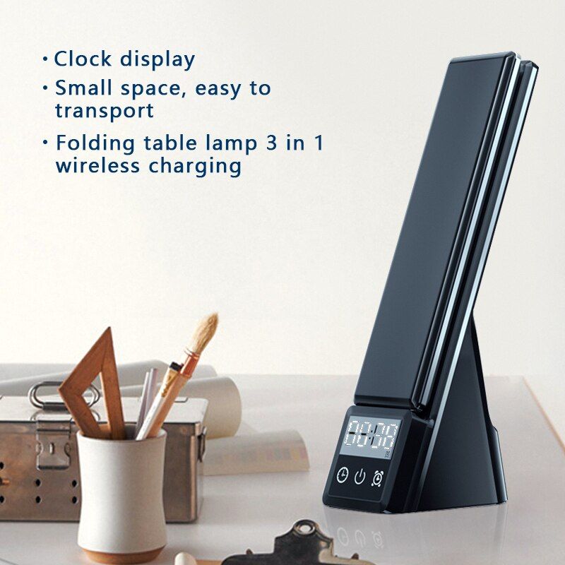 PowerGlow™ Multi-FuncTable Lamp Clock & Charger - luvinly