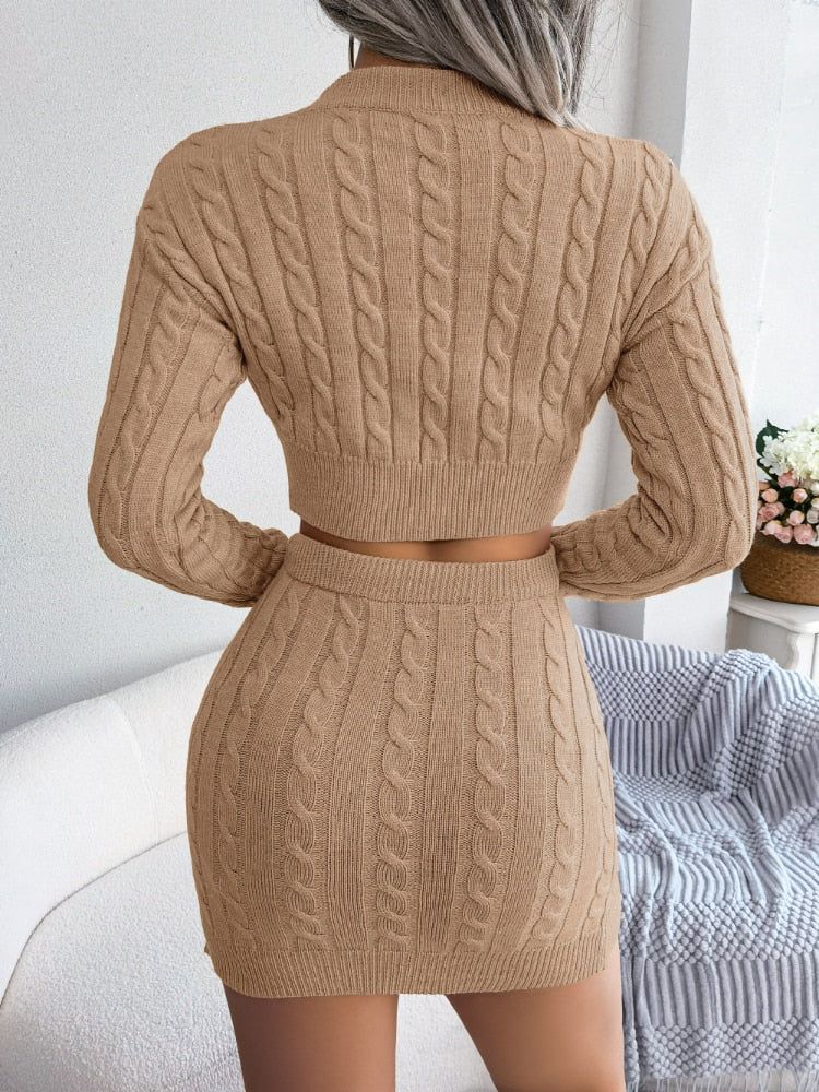 PrimaTwist™️-2 Piece Skirt Set - luvinly