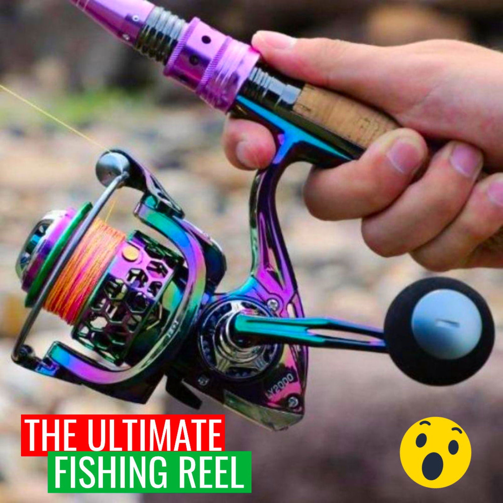 Reelmaister-Multi-Color Fishing Rod - luvinly