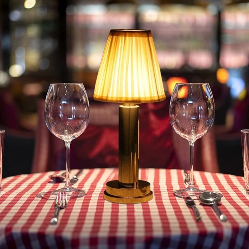 RemiLamp - LED Rechargeable Cordless Metal Table Lamp - luvinly