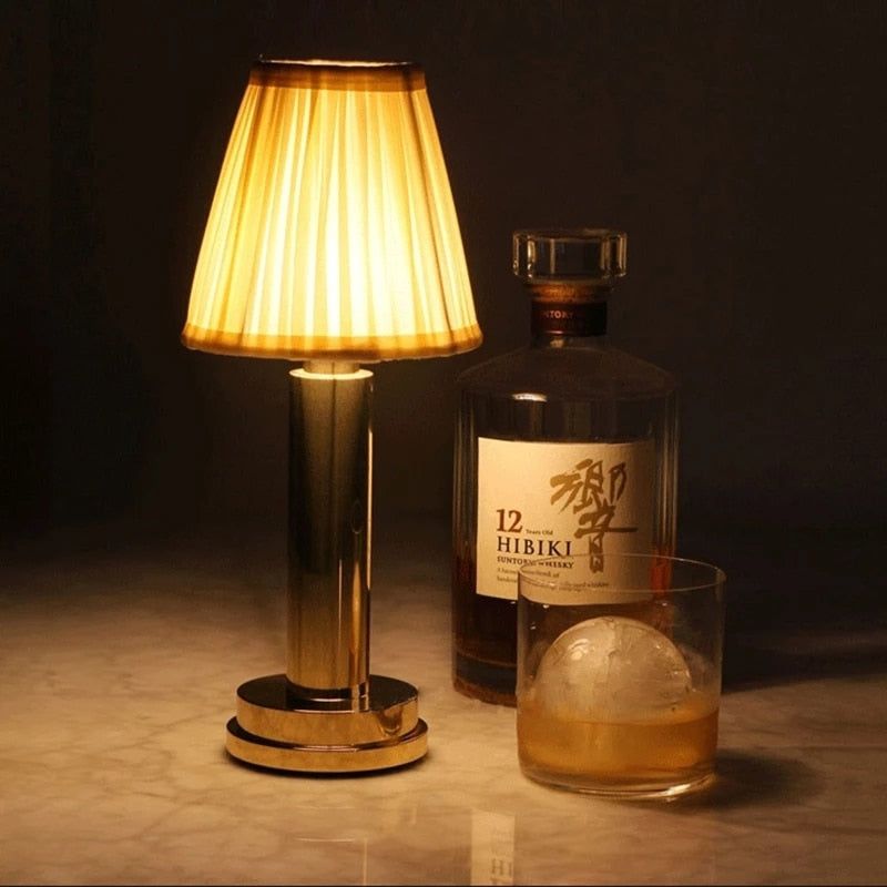 RemiLamp - LED Rechargeable Cordless Metal Table Lamp - luvinly