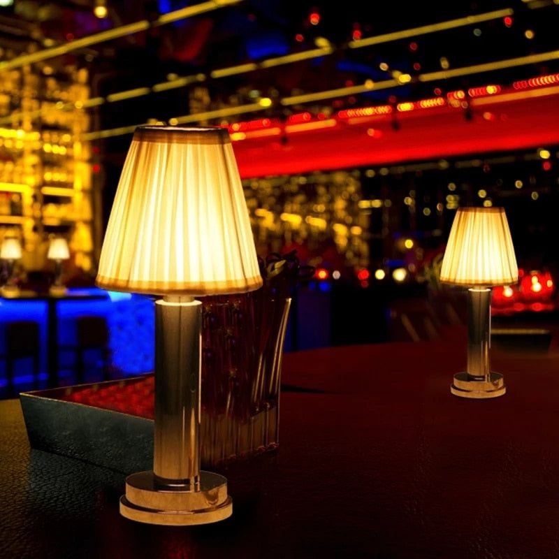 RemiLamp - LED Rechargeable Cordless Metal Table Lamp - luvinly