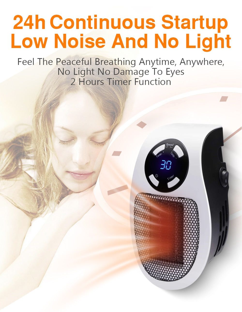 The HandyHeater- Mini Electric Heater w/ Remote - luvinly