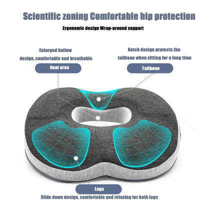 Soft Memory Foam Donut Pillow – Non-Slip Cushion for Office Chairs & Gaming Desk Chairs