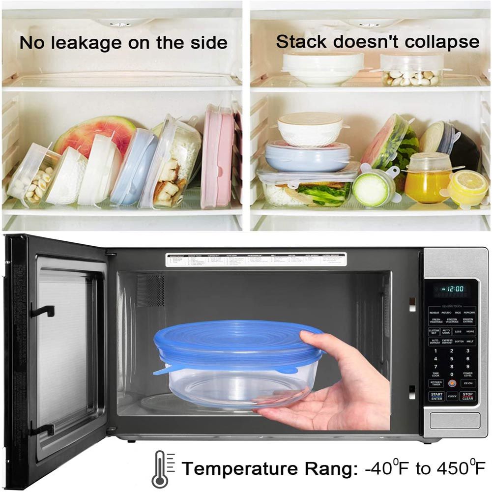 SILICONE FOOD COVERS SET - luvinly
