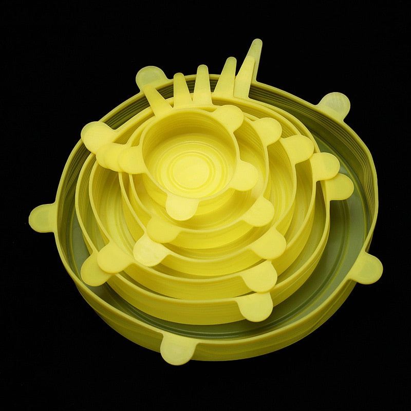 SILICONE FOOD COVERS SET - luvinly