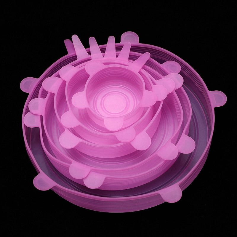 SILICONE FOOD COVERS SET - luvinly