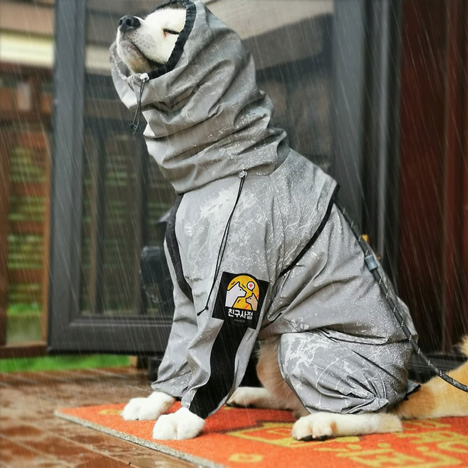 SafeCoat - Reflective All-weather Waterproof Dog Rain Coat - luvinly