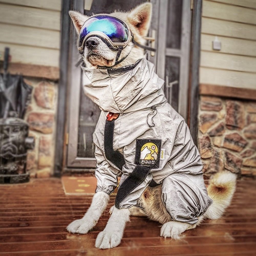 SafeCoat - Reflective All-weather Waterproof Dog Rain Coat - luvinly