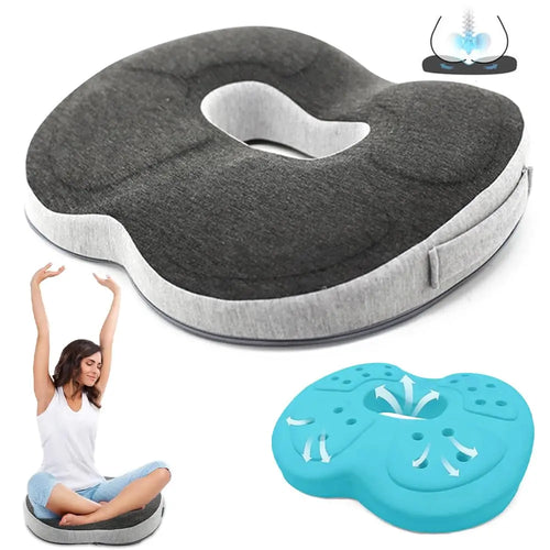 Soft Memory Foam Donut Pillow – Non-Slip Cushion for Office Chairs & Gaming Desk Chairs