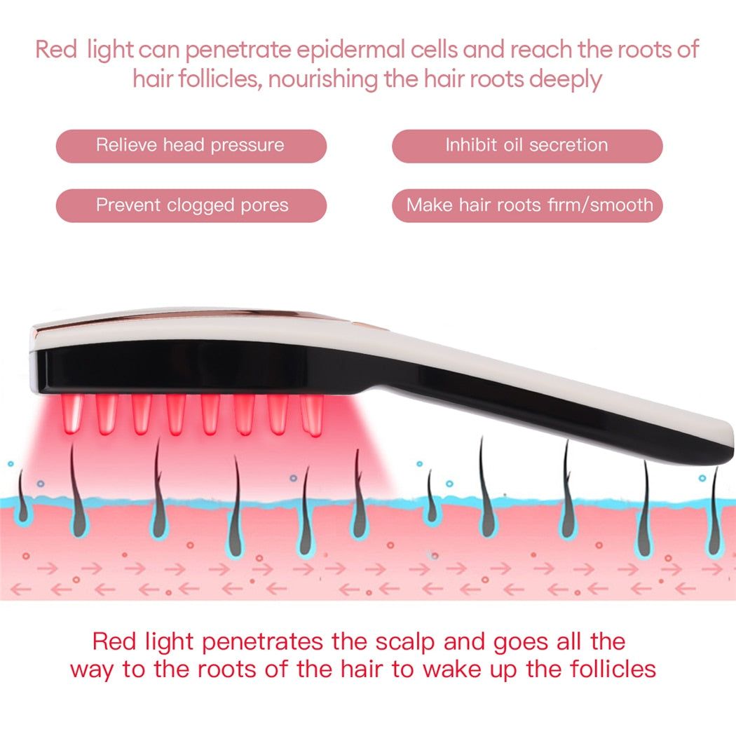 ScalpSpa - 3 In 1 Electric Wireless Infrared Ray Massage Comb - luvinly