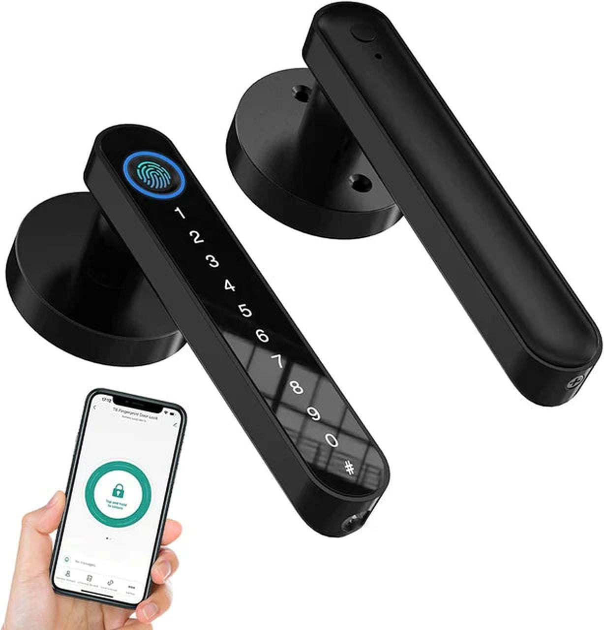SecureTouch™ Smart Fingerprint Door Lock - luvinly