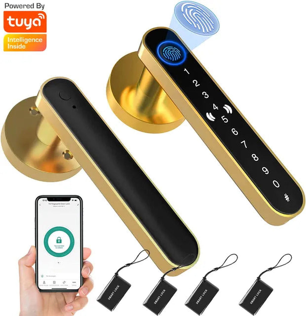 SecureTouch™ Smart Fingerprint Door Lock - luvinly