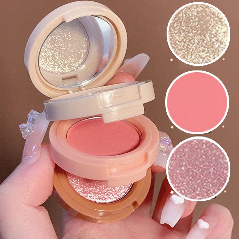 ShimmerStack - 3 In 1 Eyeshadow Makeup Palette - luvinly