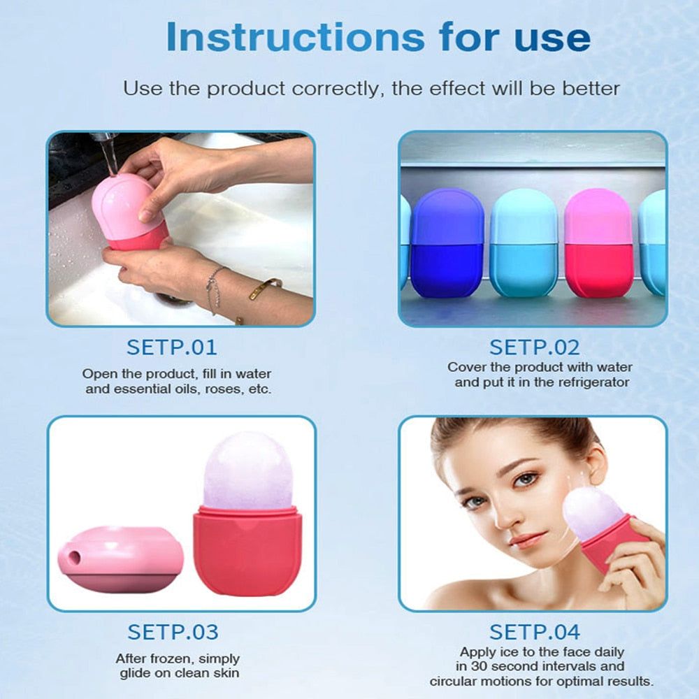 SkinFrost - Silicone Ice Mold Face Massage - luvinly