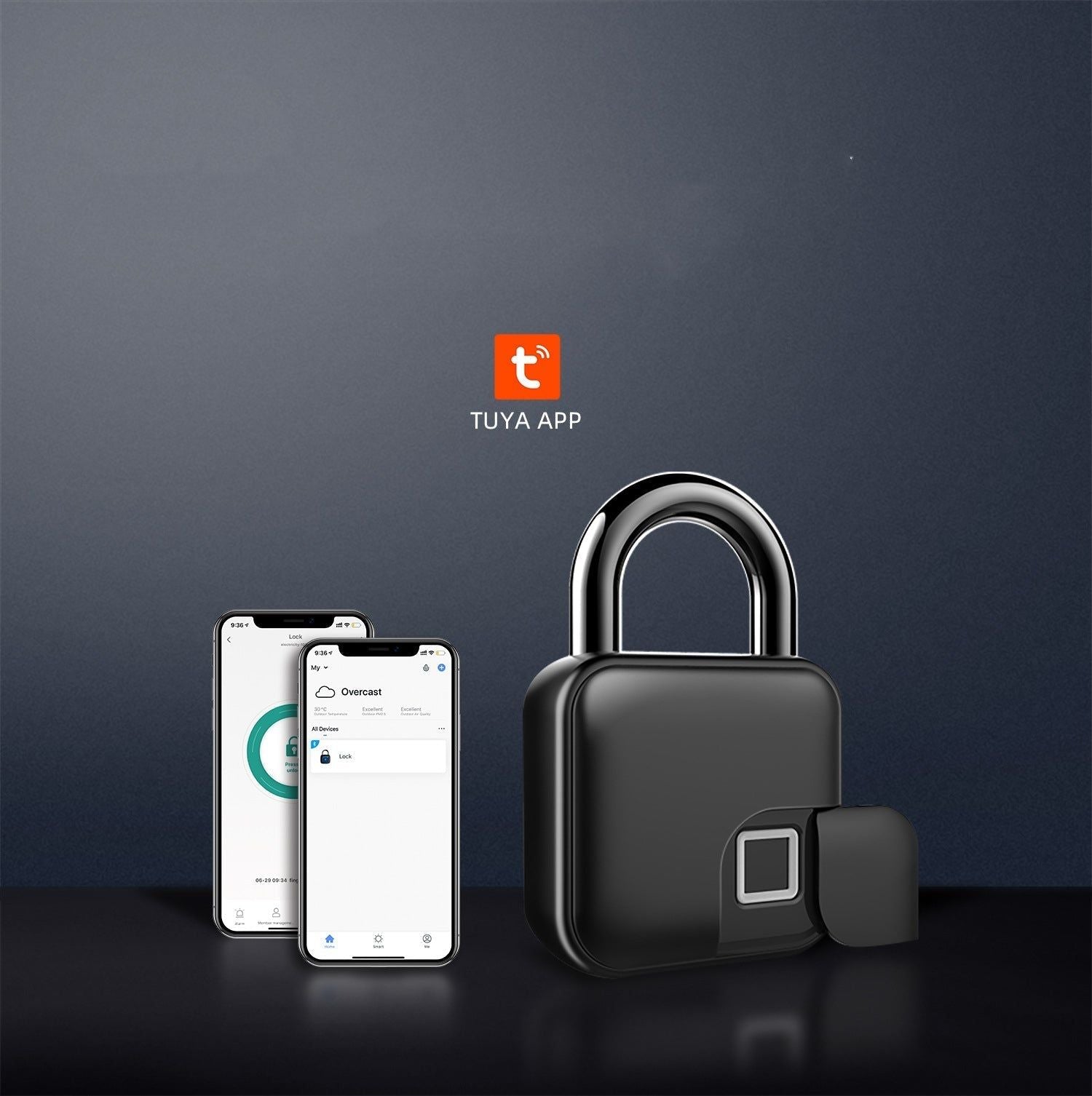 Smart Padlock Fingerprint Cabinet Lock Cabinet - luvinly