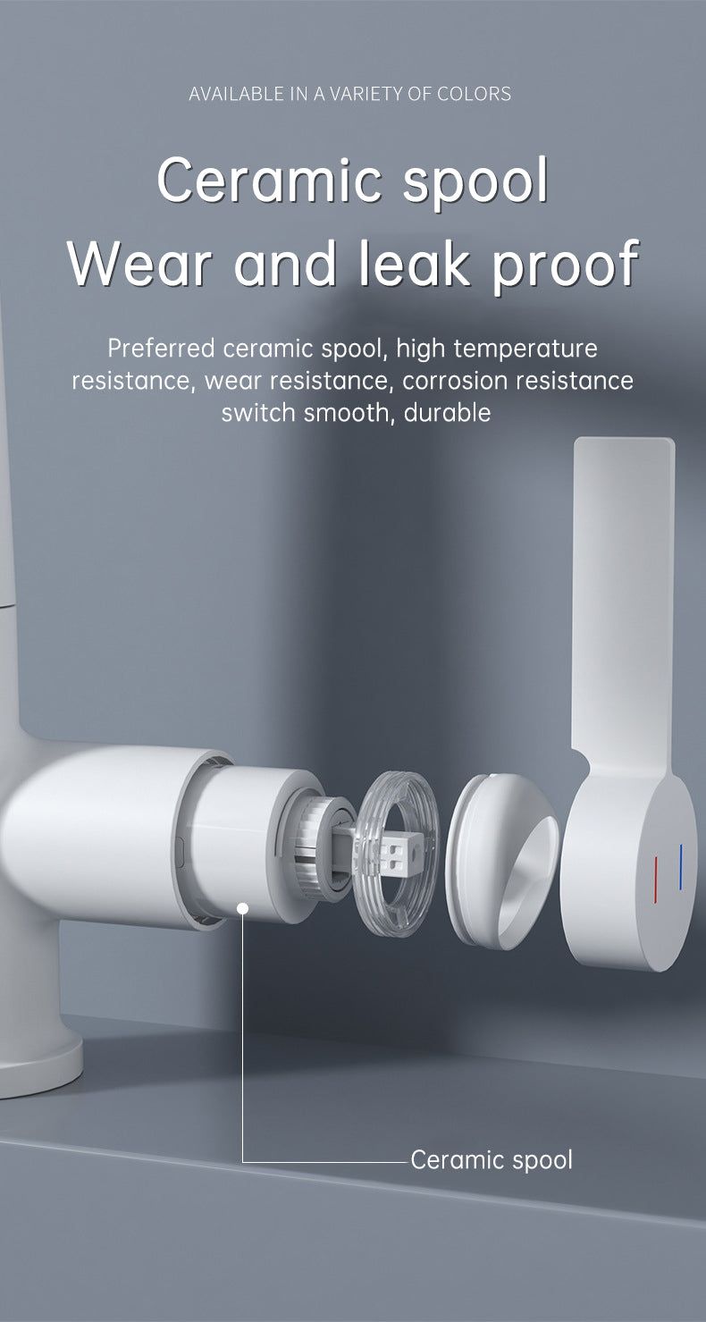 SplashGlow - Multifunctional Bathroom Faucet With LED Temperature Display - luvinly