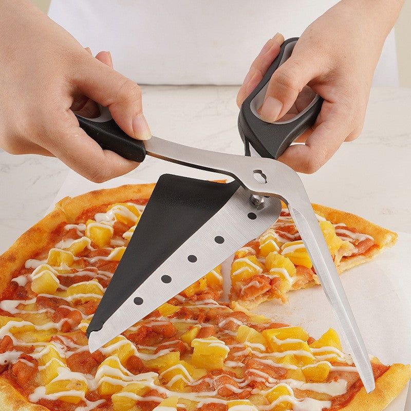 Stainless Steel Pizza Scissors Baking Tool Removable PIZZA Scissors Pizza Cutter - luvinly