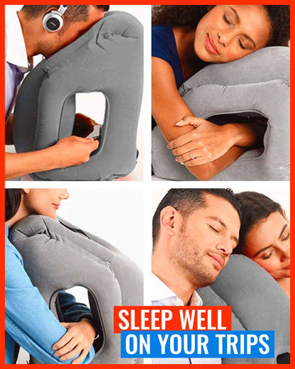 TravelCuddi - Inflatable Travel Pillow - luvinly