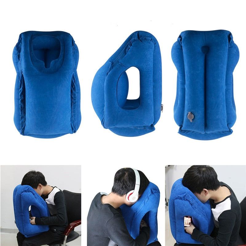 TravelCuddi - Inflatable Travel Pillow - luvinly