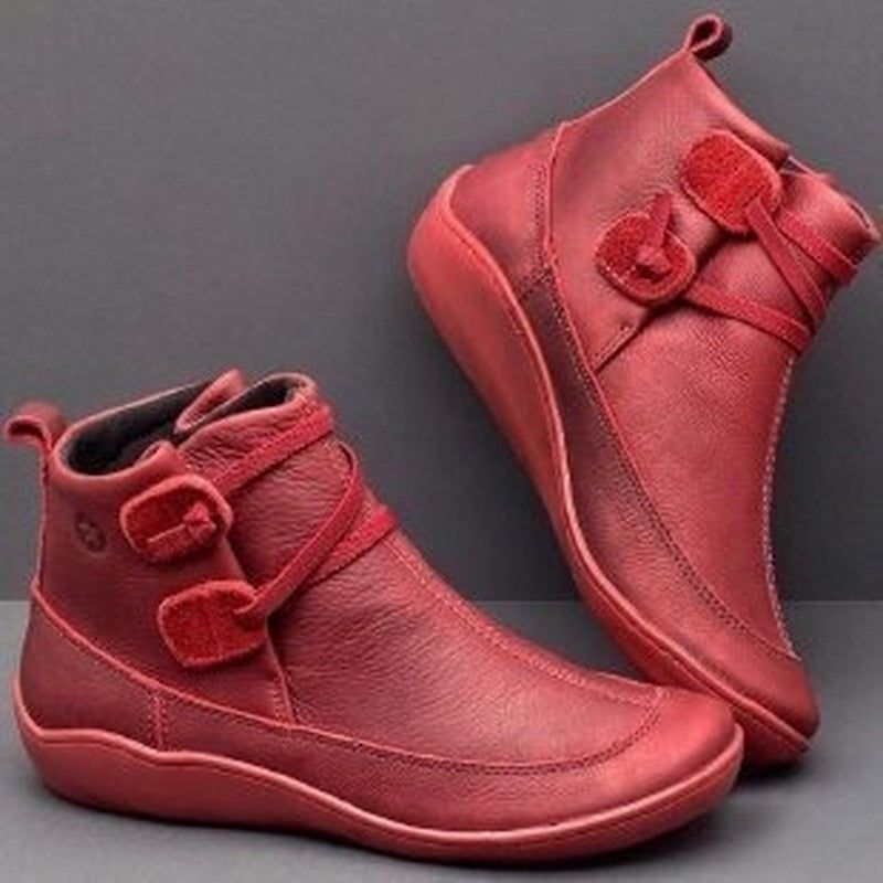 Vintage casual short ankle boots - luvinly