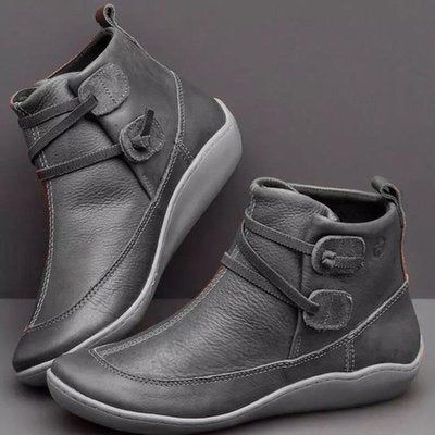 Vintage casual short ankle boots - luvinly