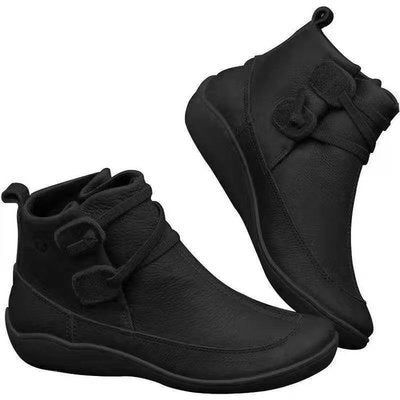 Vintage casual short ankle boots - luvinly