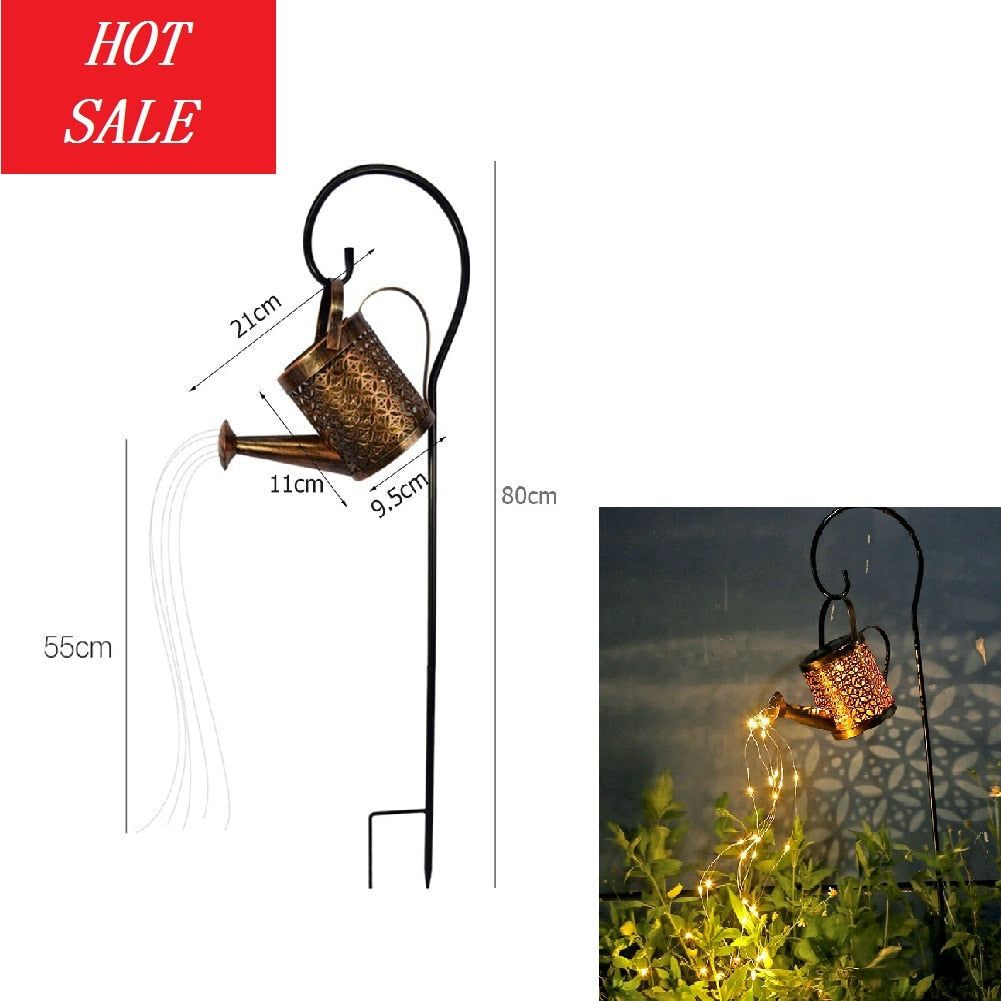 WATERING CAN SOLAR LAMP - luvinly