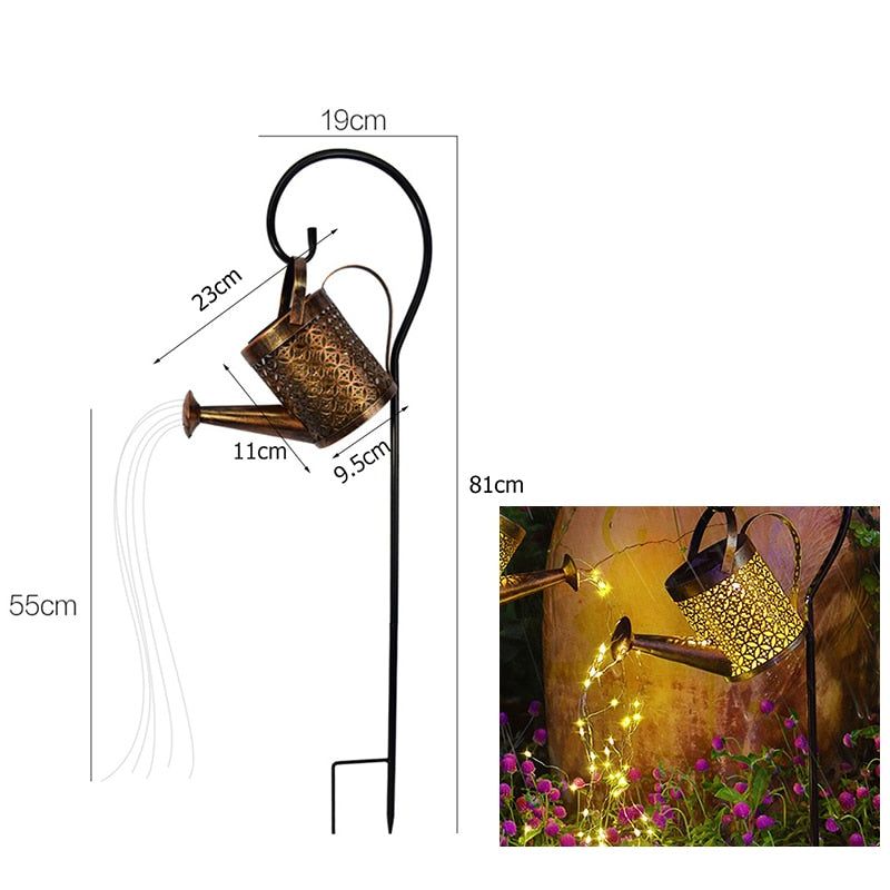 WATERING CAN SOLAR LAMP - luvinly
