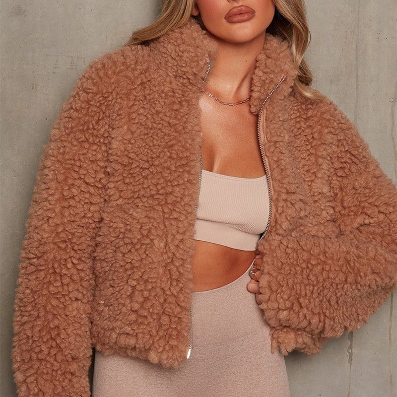 Winter Fluffy Fleece Coat - luvinly