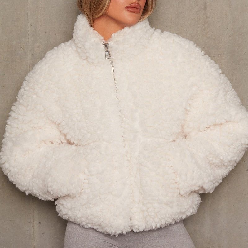 Winter Fluffy Fleece Coat - luvinly