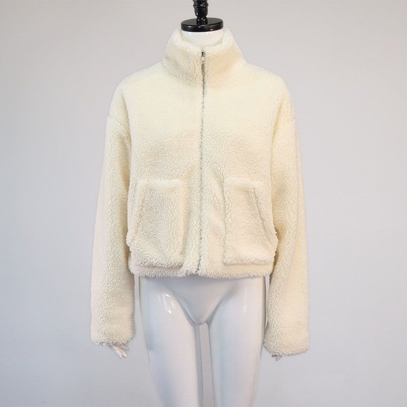 Winter Fluffy Fleece Coat - luvinly