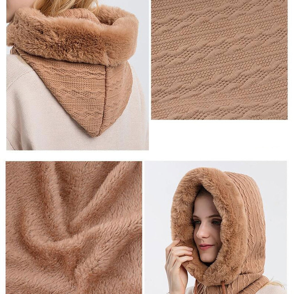 Winter Fur Cap Mask Set - luvinly